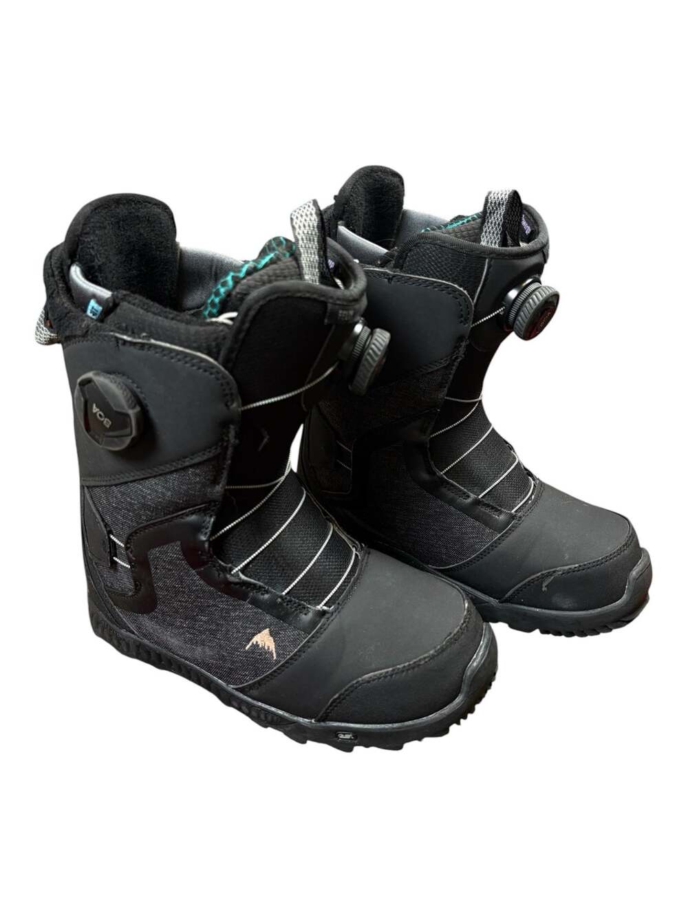 Burton Felix BOA Snowboard Boots Dual Dial Fit System Women’s Size 7.5 Black